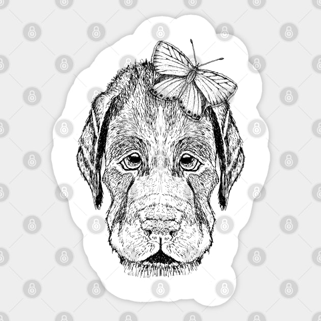 Dog 6 Sticker by msmart
